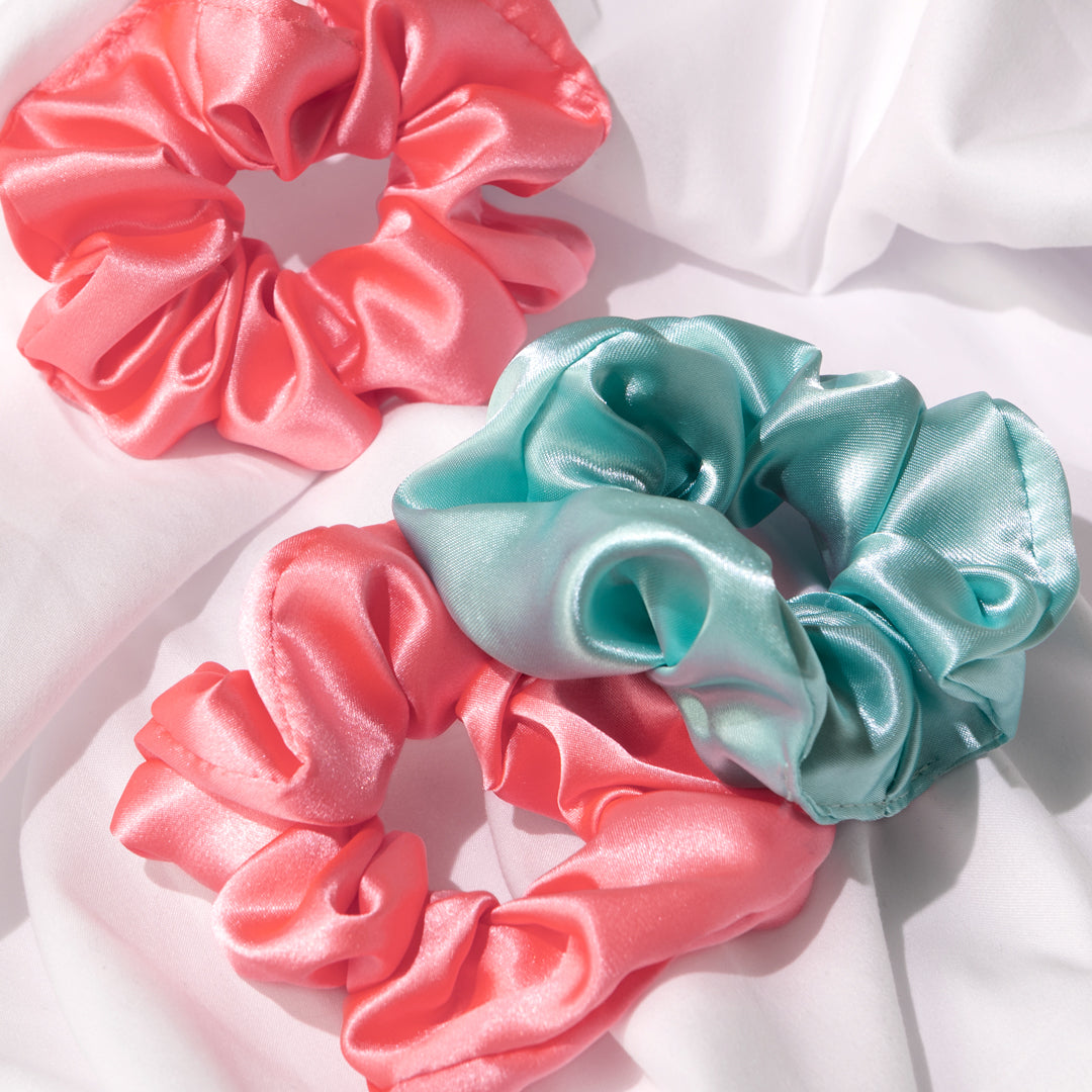 Satin Scrunchies For Curly & Natural hair